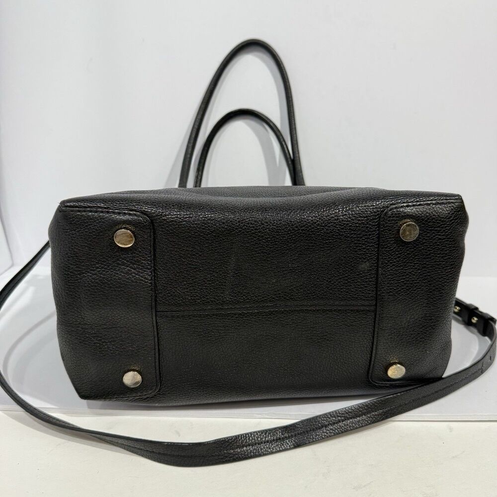 Michael Kors Studio Mercer Large Black Leather Satchel - Picture 4 of 16